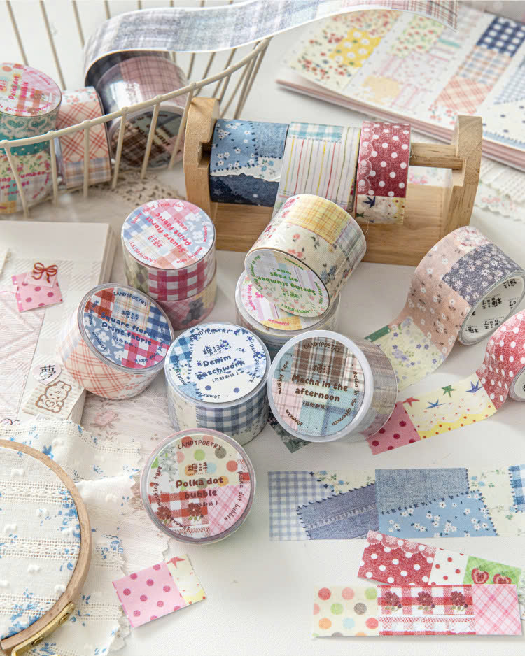 Băng keo giấy giả vải 2m bản 2cm 